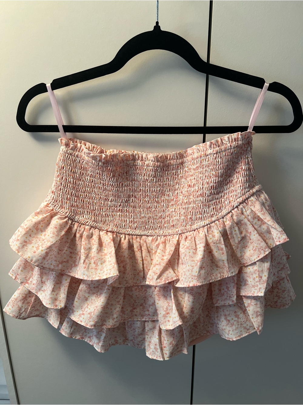 Hazel Boutique Pink Floral Mini Skirt